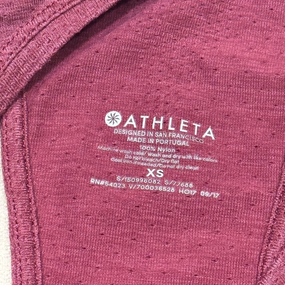 Athleta Maroon Racerback Tank Top - Picture 4 of 7